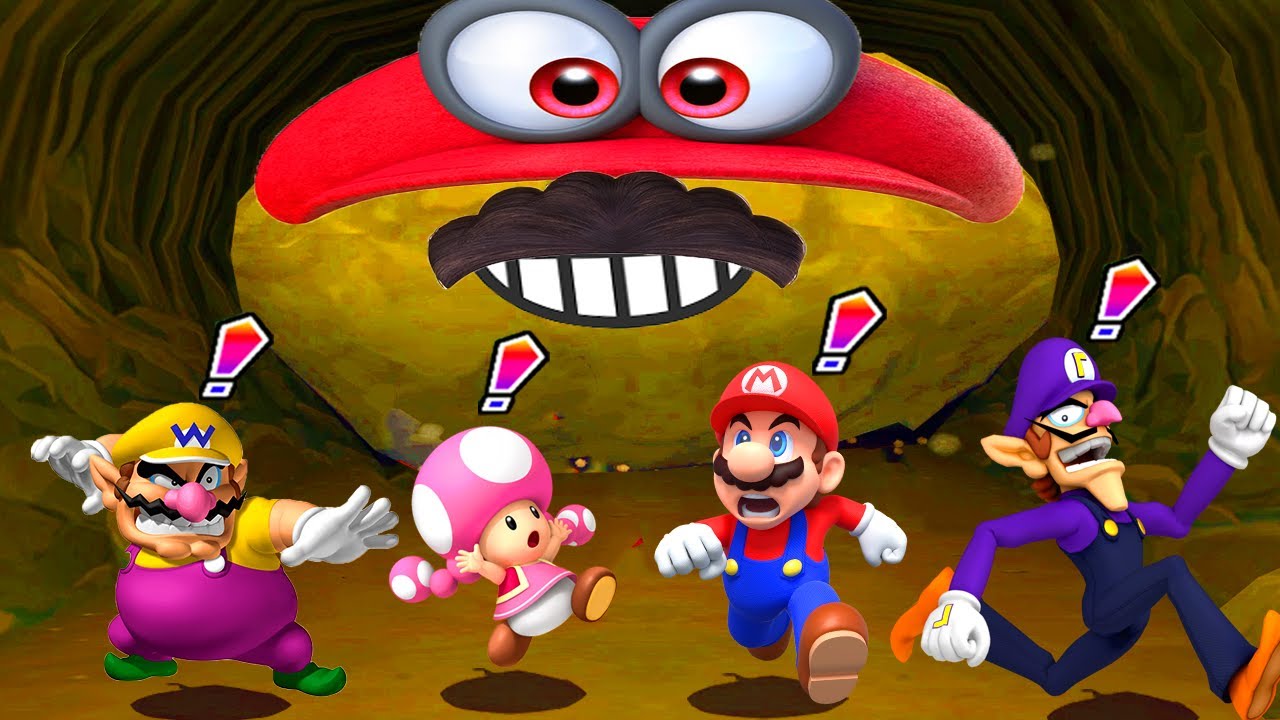 Mario Party 6 Minigames - Mario vs Toadette vs Waluigi vs Wario