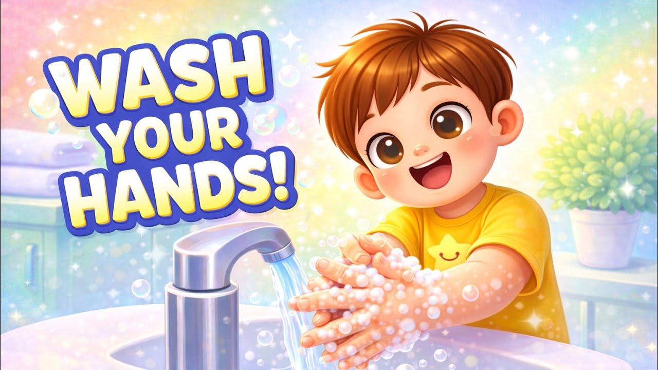 Wash Your Hands Song 🫧👐 | Clean Hands, Happy Kids!