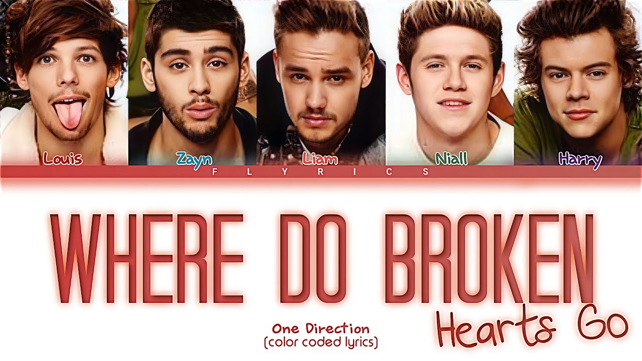 One Direction Where Do Broken Hearts Go Lyrics (Color Coded Lyrics)