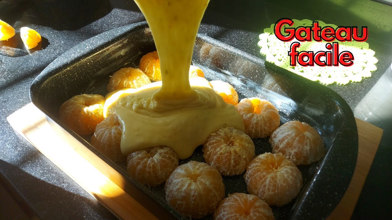 Gâteau moelleux à la mandarine 🍊🍊 au four en 5 minutes ! simple et rapide 💯💯