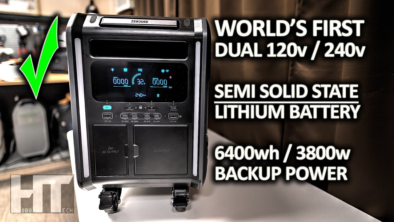 Резервный солнечный генератор Zendure Superbase V 6400 Вт&middot;ч 120 В | 240 В на твердотельной батарее