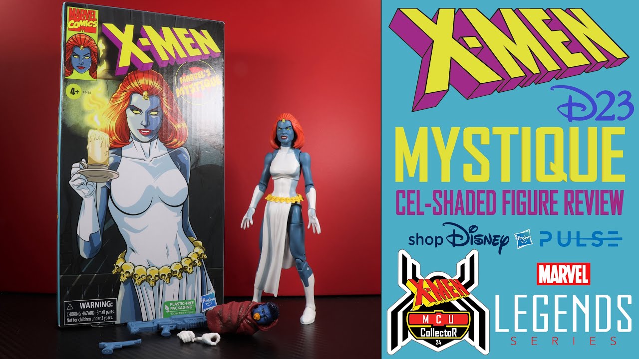 Marvel Legends MYSTIQUE 90s X Men Animated Series TAS VHS Cel-Shaded D23 Expo Figure Review