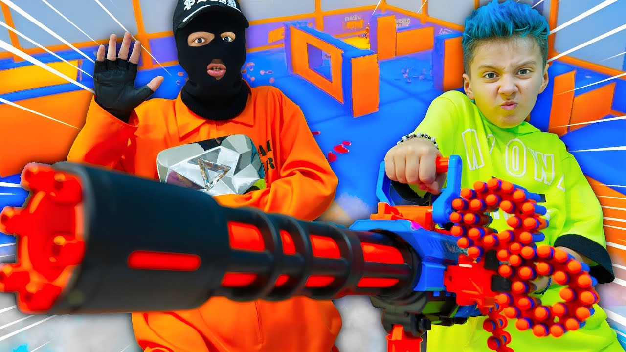 КУДА ПРОПАЛА БРИЛЛИАНТОВАЯ КНОПКА ? NERF Битва !