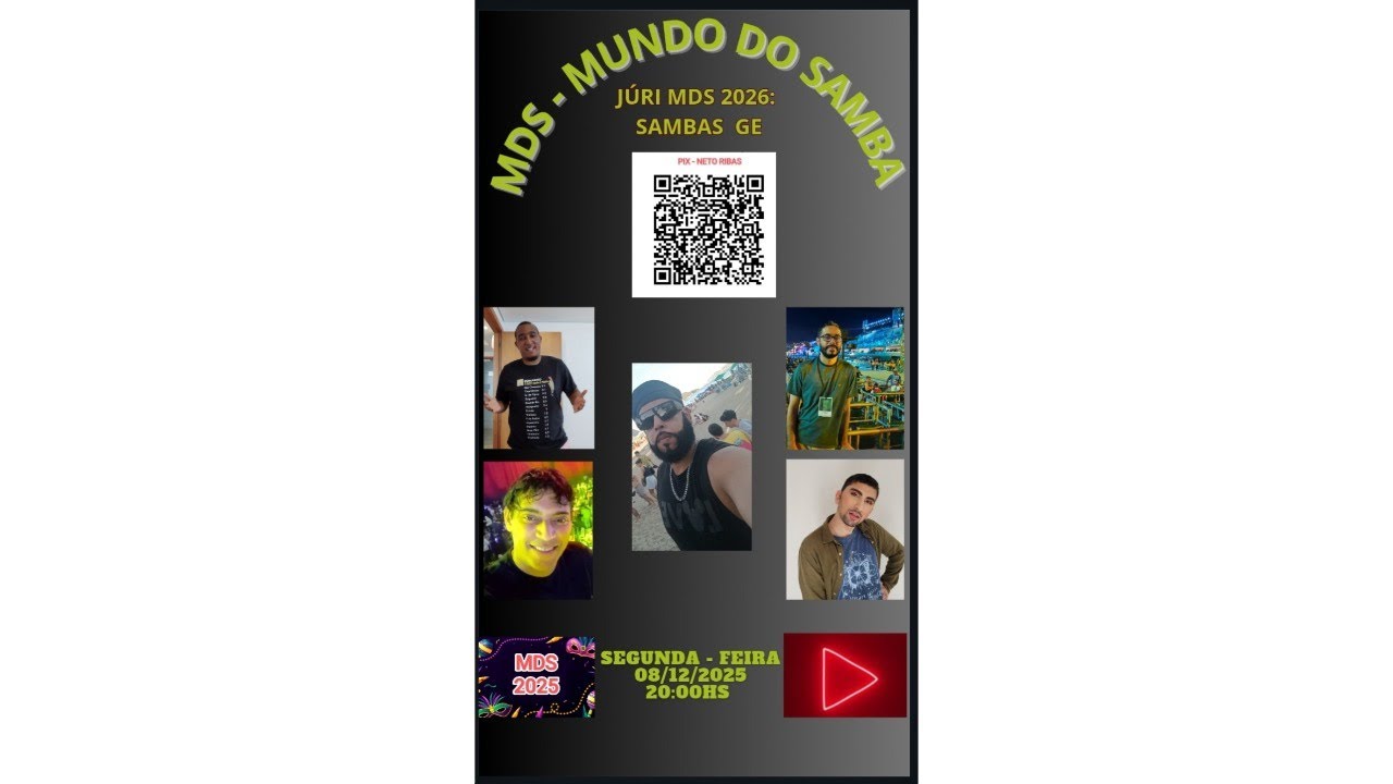 MDS CARNAVAL 2026 - J&Uacute;RI MDS - SAMBAS GRUPO ESPECIAL - NETO RIBAS!