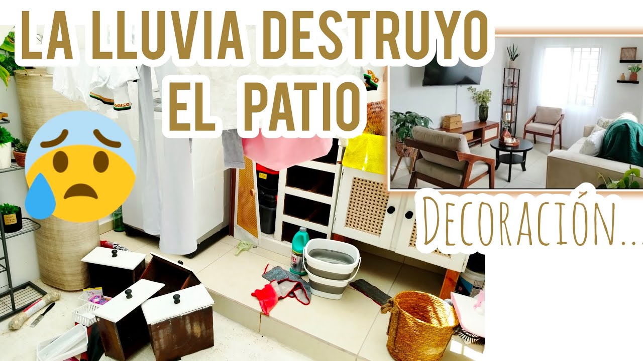 Necesitamos salvar el patio ❤️‍🩹✅ poniendo bonito nuestro hogar ❤️ Depuración y decoración 🏠