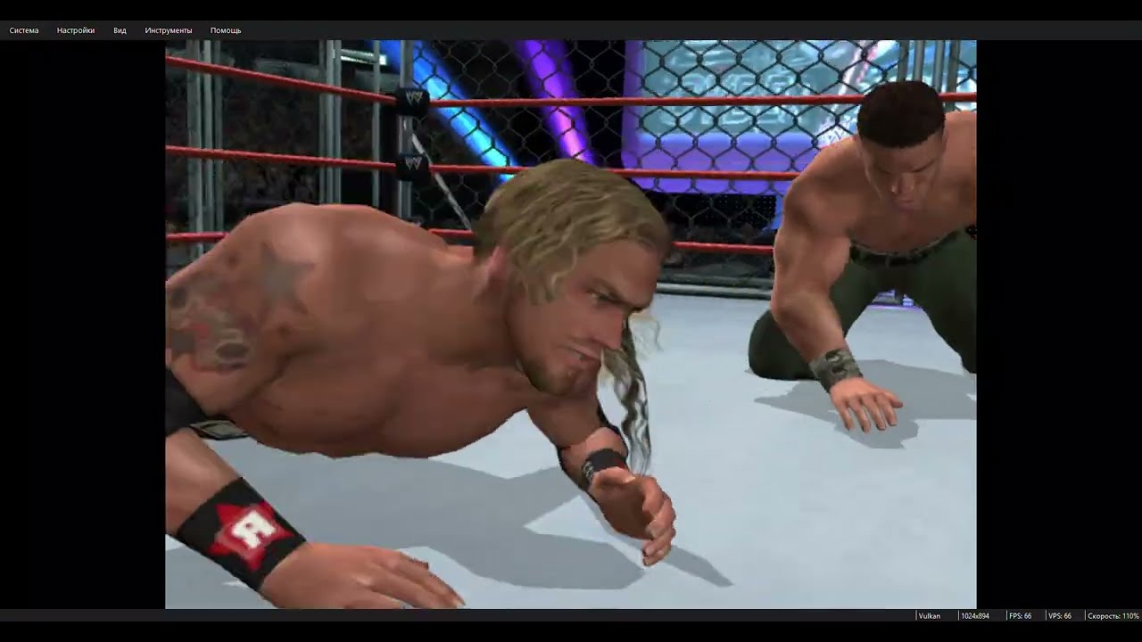 WWE SmackDown! vs  Raw 2008 John Cena vs Edge Steel Cage (Legend)