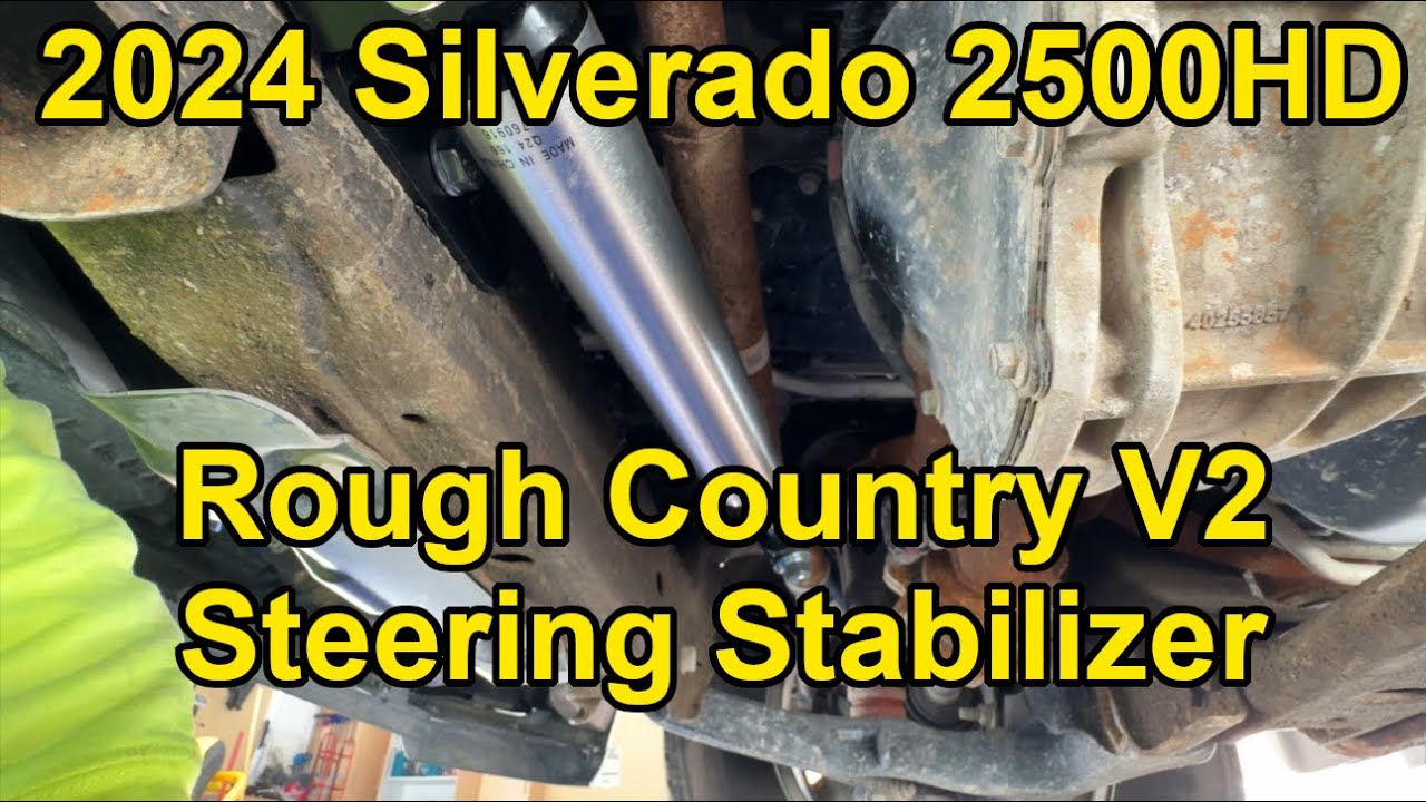 [HOW TO] Install the Rough Country V2 Steering Stabilizer on a 2024 Silverado 2500HD (100% Bolt-on)