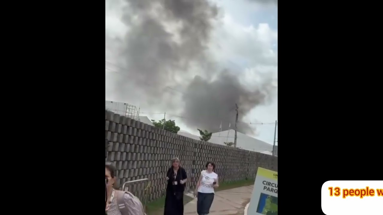 Parts of the The UN climate conference, COP30, have been evacuated due to a fire  #Brazilfire