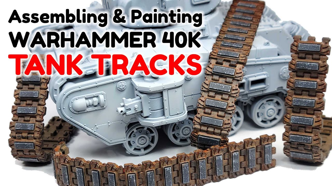 Rogal Dorn Battle Tank Part 1 - Assembling & Painting Warhammer 40K Tank Tracks