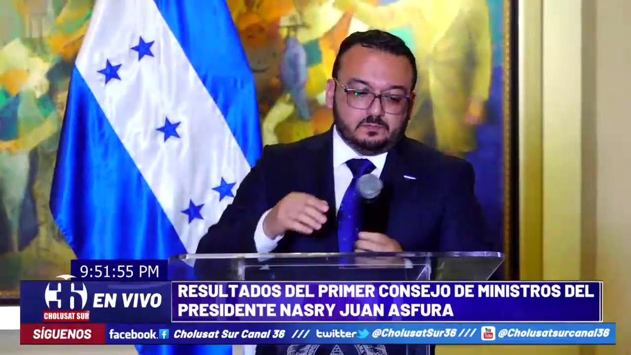 RESULTADOS DEL PRIMER CONSEJO DE MINISTROS DEL PRESIDENTE NASRY JUAN ASFURA