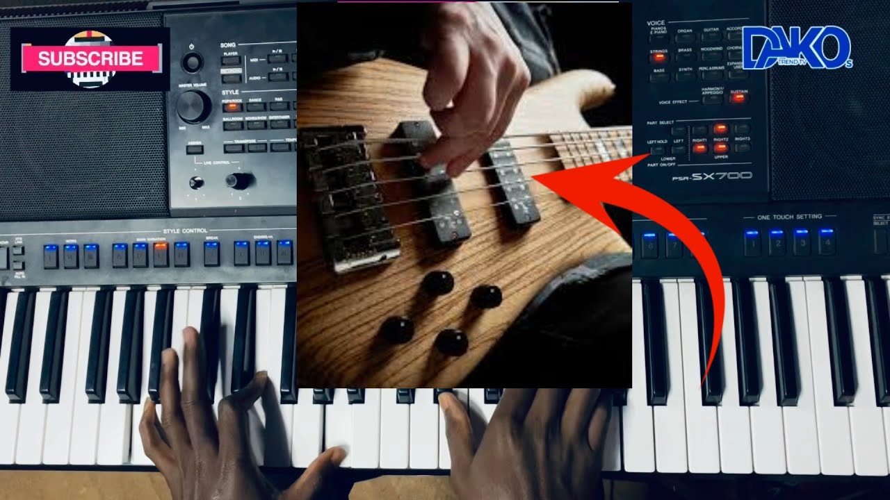BASIC BASS LINES ON KEYBOARD  OF HOW TO PLAY REGGAE #gosplemusic #keyboardlessons
