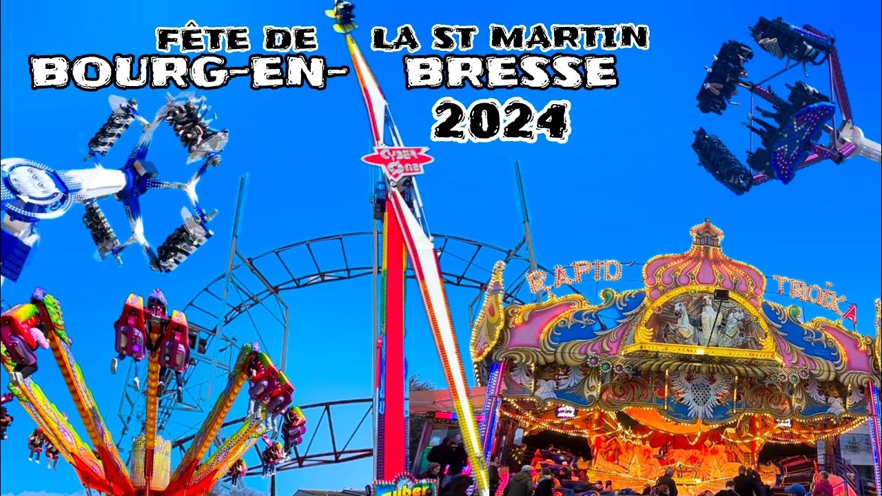 Des allées bondées de monde à la fête foraine de BOURG-EN-BRESSE 2024
