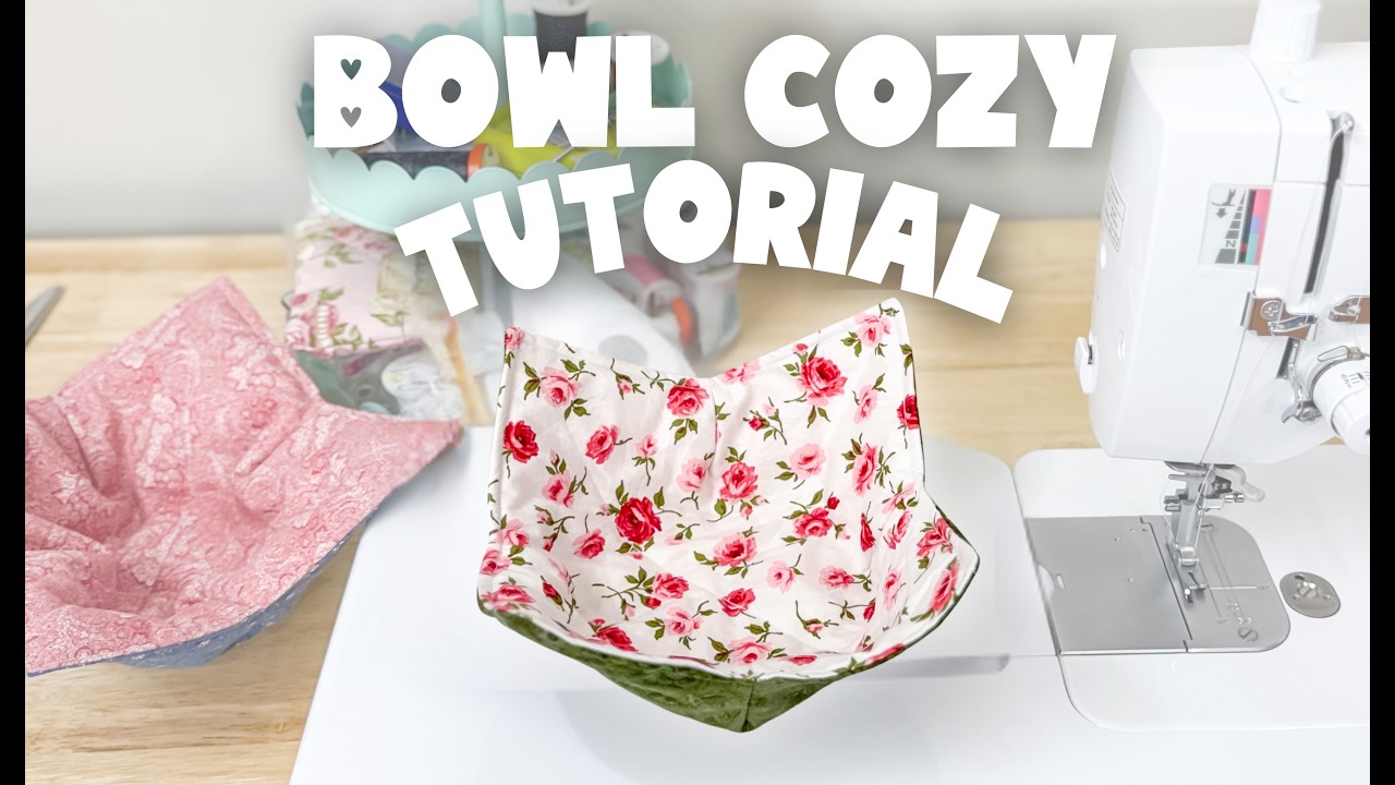 🌸How to sew a BOWL COZY in 15 minutes✂️Beginner friendly sewing tutorial