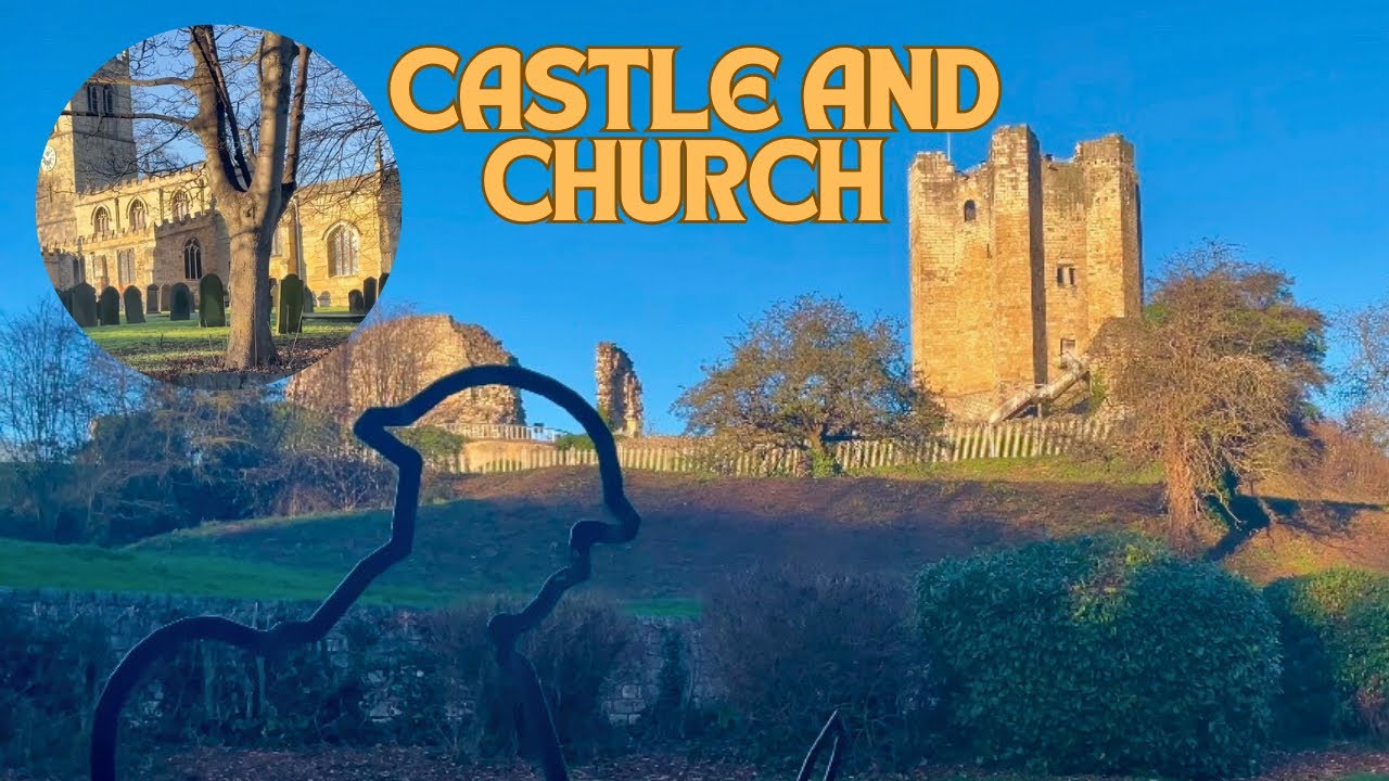 CONISBROUGH CASTLE and Church tour Stunning views!!
