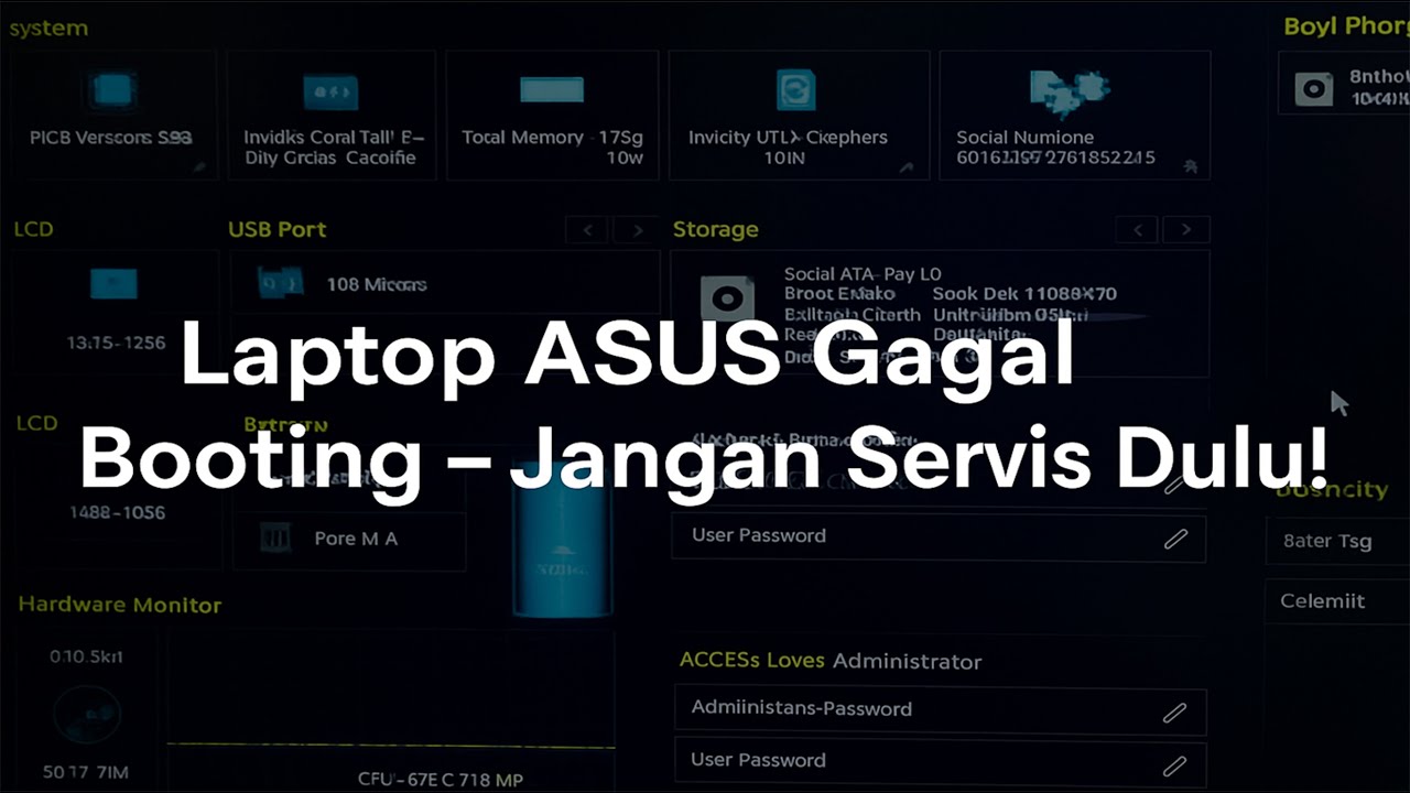Cara Mengatasi Booting Bermasalah atau Laptop ASUS Gagal Booting - Jangan Servis Dulu!
