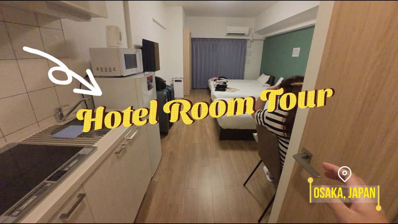 Osaka Spacious Budget Hotel Room near Train Station, Mega Don Quijote, Tsutenkaku | Japan Room Tour