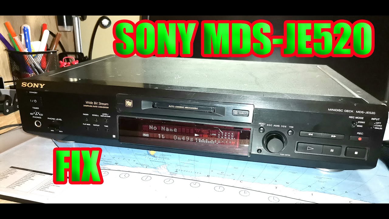 SONY MDS JE 520 Minidisk Deck fix