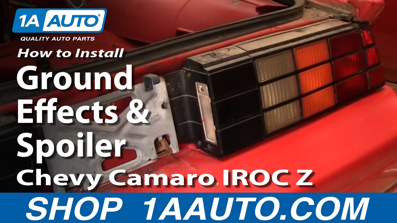 How to Replace Rear Ground Effects & Spoiler 82-92 Chevy Camaro IROC Z
