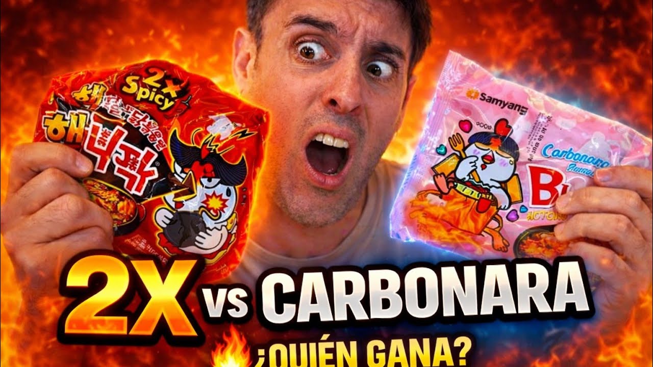 ¿Los fideos coreanos MÁS picantes?🌶🔥¡¡¡SORPRESA FINAL!!!