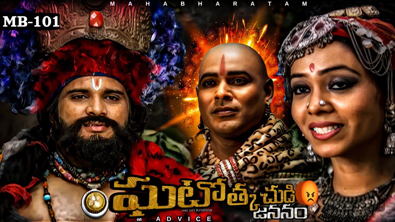 Birth of ghatotkacha  || Mb-101 || Jai Sri Krishna || Mahabharat telugu || M ADVICE