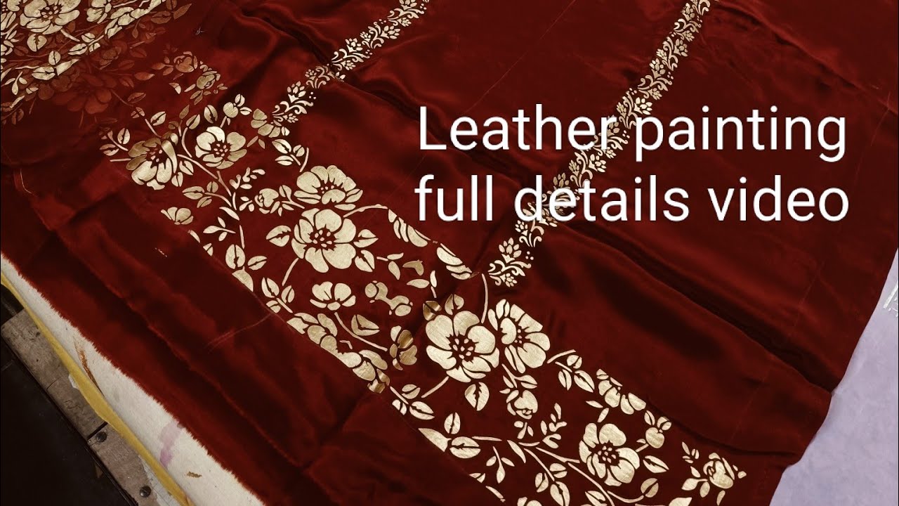 Leather painting full details video/Parminder sra bathinda/8968040999