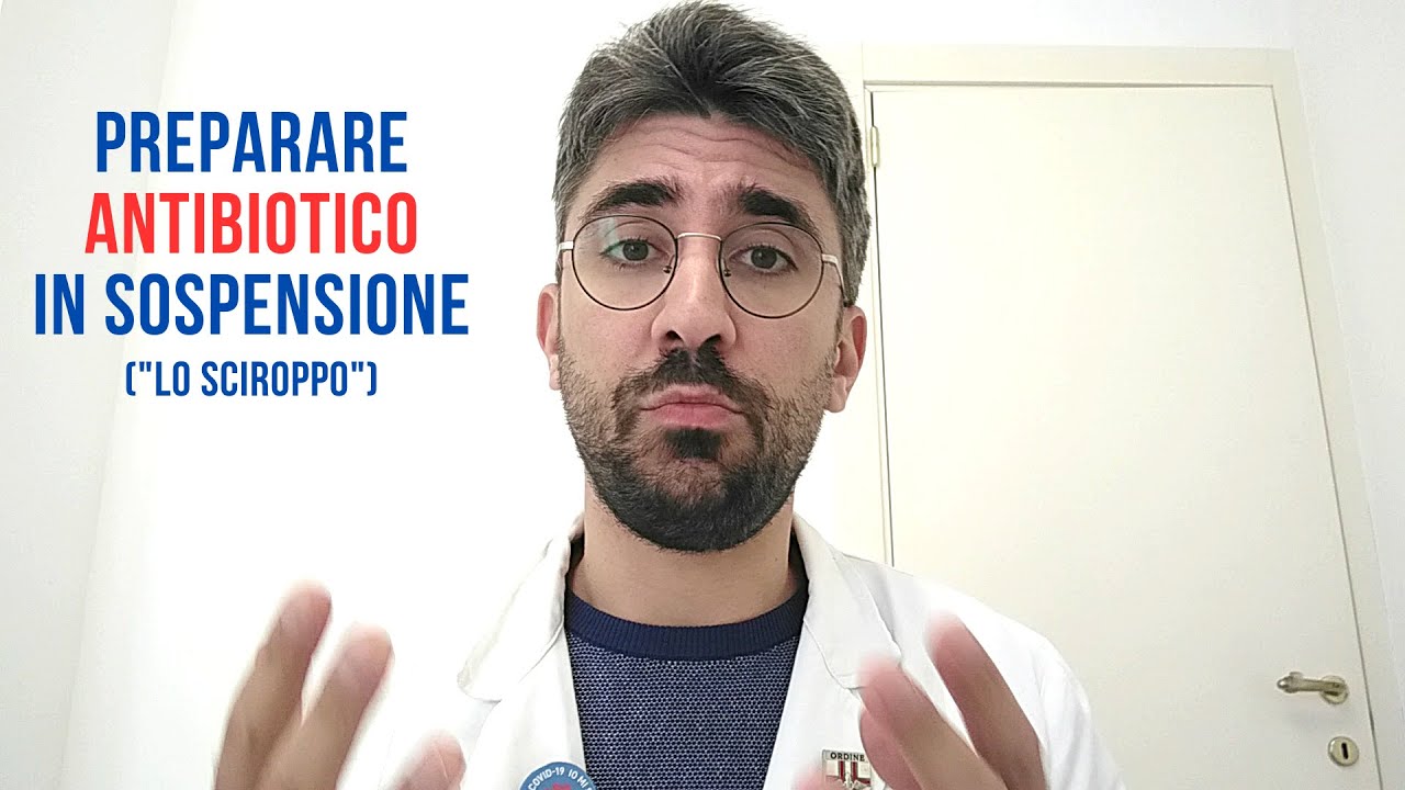 Preparare antibiotico in sospensione (