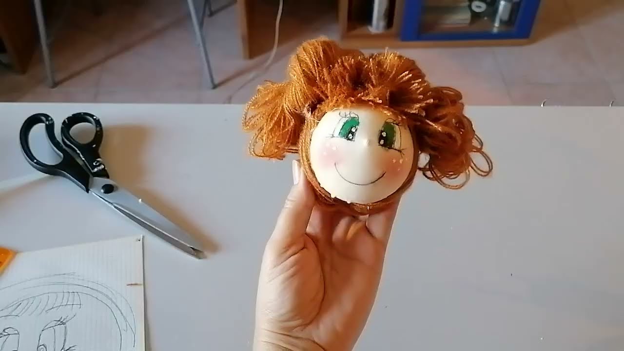 Come creare una testolina per bambola #ROSYFIGURA