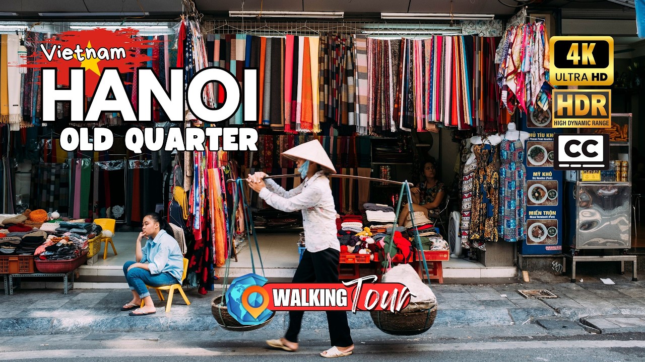 Hanoi, Vietnam 🇻🇳 Old Quarter Train Street to Opera House Walk | 4K Walking Tour