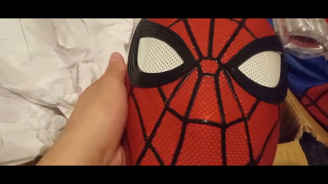 Unboxing Spiderman brand new day cosplay from unibuy Plus part 1 1-18-26