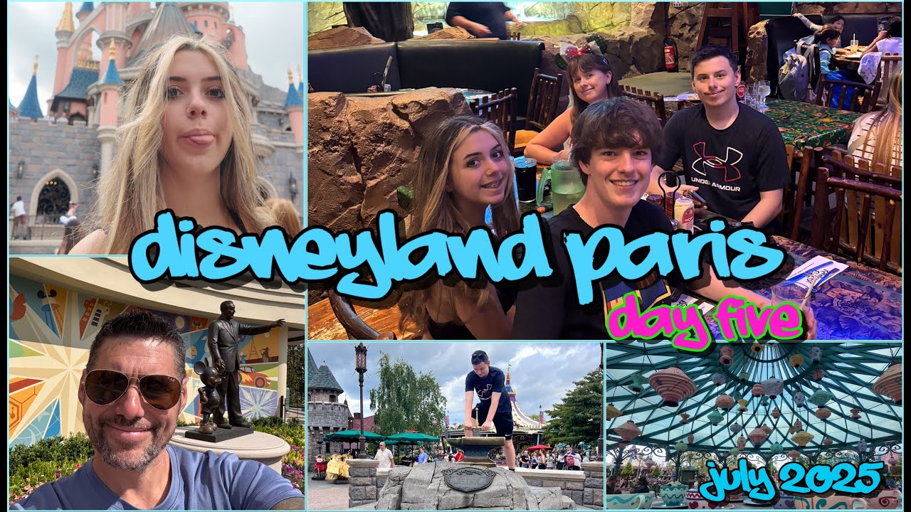DISNEYLAND PARIS | Day 5 | It’s our last day | RAINFOREST CAFE | Jul 2025