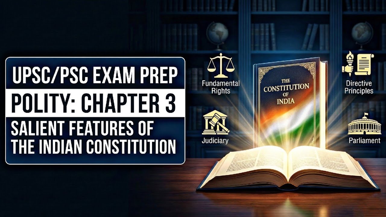 Salient Features of Indian Constitution | Polity Chapter 3 | UPSC/PSC Easy Hindi
