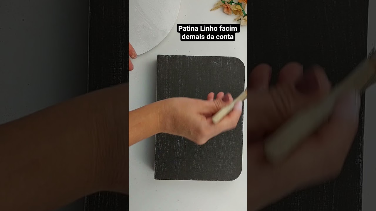 Patina linho #artesanato #diy #fa&ccedil;avoc&ecirc;mesmo #dicas #mdf #pintura #artesanal #passoapasso #arte