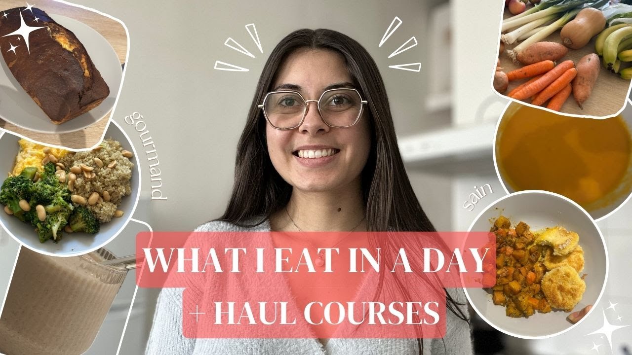 UNE JOURNÉE DANS MON ASSIETTE + HAUL COURSES | Winter édition | Healthy, gourmand et végétarien