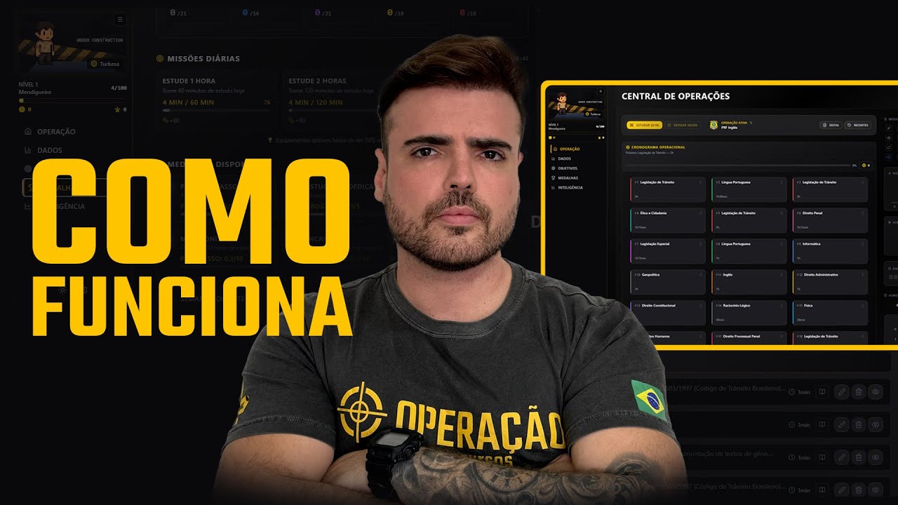POR DENTRO DA PLATAFORMA DO OPERAÇÃO CONCURSOS - Paulo Benites