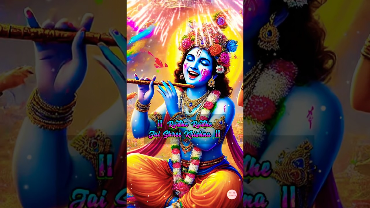 Radha Krishna Holi Special  #holiwithkrishna #radhakrishna #krishnabhajan #4khdvideos #bhajan #hindu