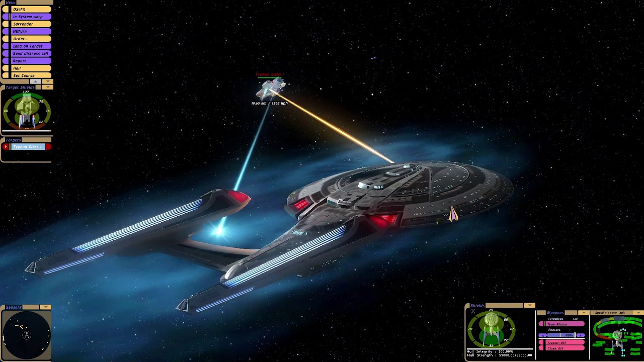 Invasion Sovereigns vs USS Typhon | KM | Star Trek Bridge Commander
