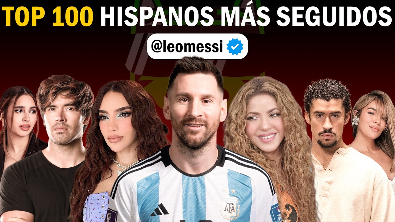 📊  TOP 100: Cuentas Hispanas Más Seguidas en el Mundo (2026) / MichaelPi
