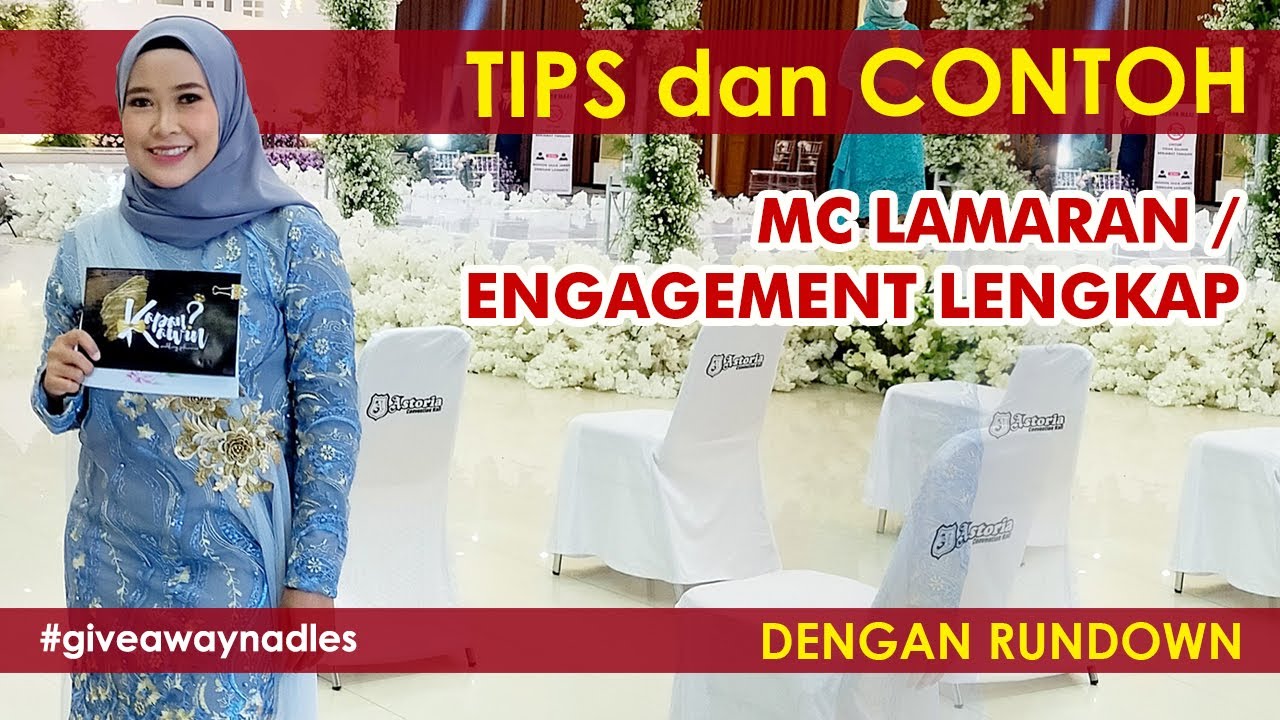 TIPS DAN CONTOH MC LAMARAN LENGKAP DENGAN RUNDOWN
