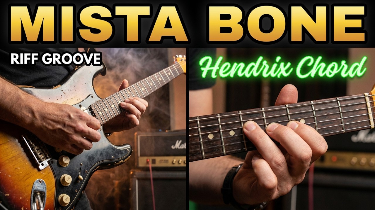 GREAT WHITE Mista Bone Guitar Lesson + How to play