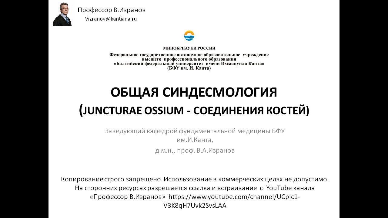 Общая синдесмология.