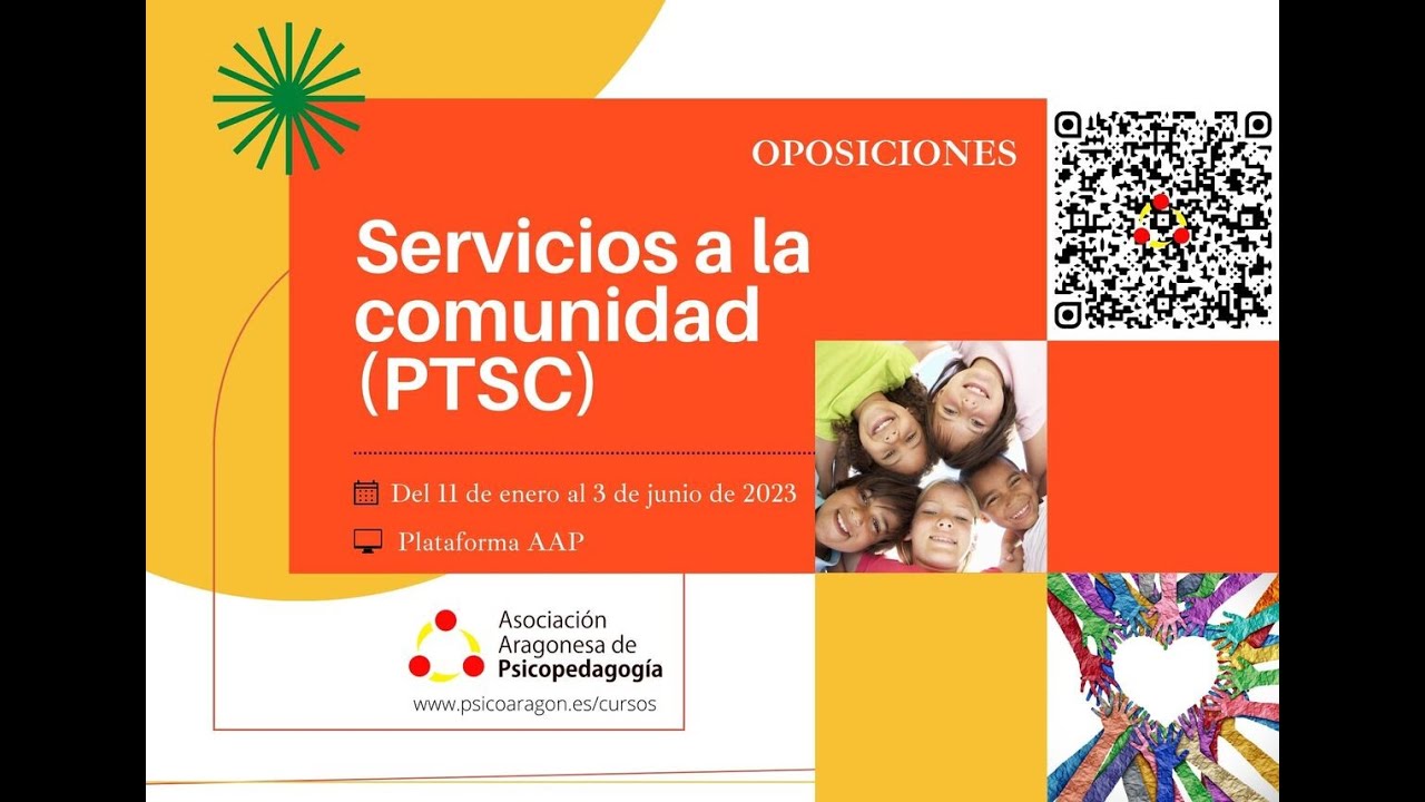 Asociación Aragonesa Psicopedagogía. Charla informativa curso oposiciones SERVICIOS A LA COMUNIDAD