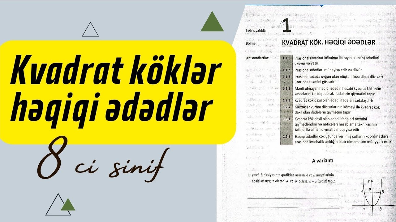 Kvadrat kök Həqiqiədədlər@ilqarcefer49