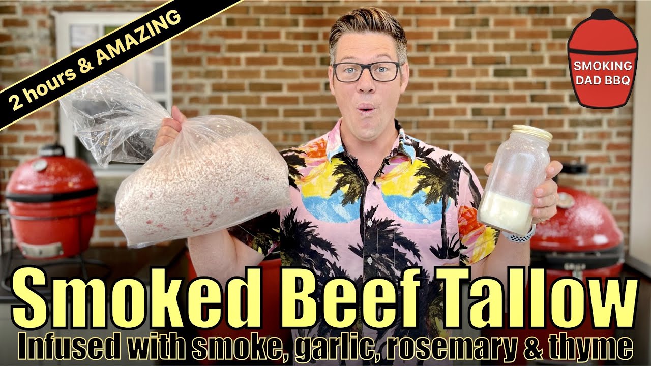 Smoked BEEF TALLOW from BRISKET trimmings... no need to overpay for wagyu tallow
