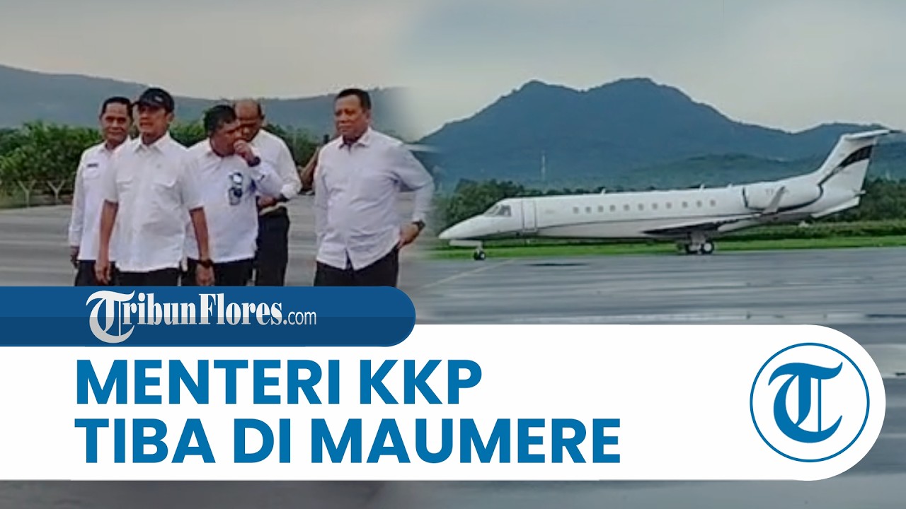 Naik Jet Pribadi, Menteri KKP Tiba di Maumere Tinjau Calon Kampung Nelayan Merah Putih