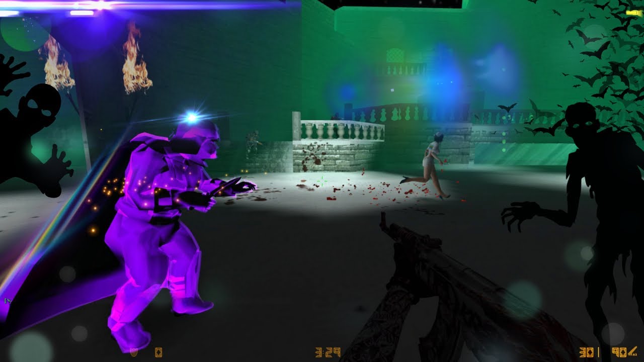 CS 1.6 ZOMBİE HORROR + OLD SCHOOL MOD ARK ZOMBİE PLAGUE ZONE 💀💀