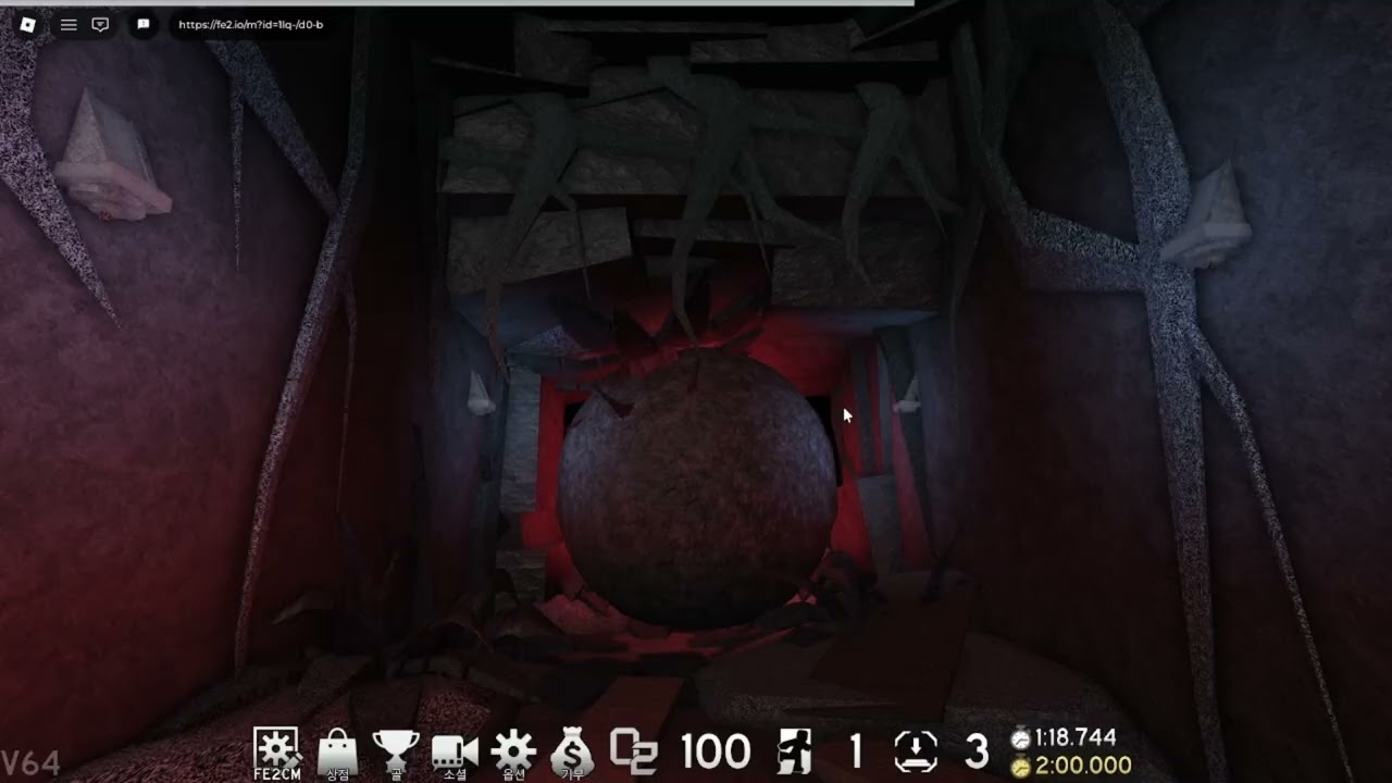 (Flood Escape 2 February Highlights Map) Pitfall Temple [Crazy]