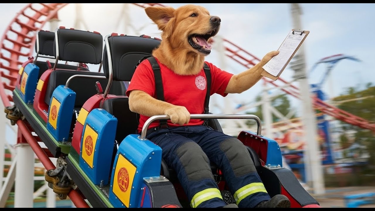 Amusement Parks and Sunny Don’t Get Along #torii&sunny #cute #goldenretriever #pets #animation