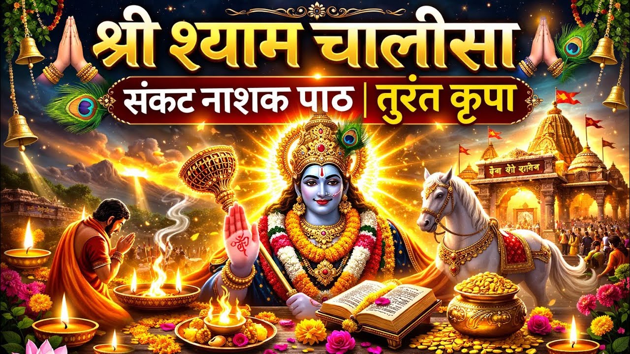 🔥🚩श्री श्याम चालीसा 🙏संकट नाशक पाठ | तुरंत कृपाया 🙌🔥 syam baba bhajan 