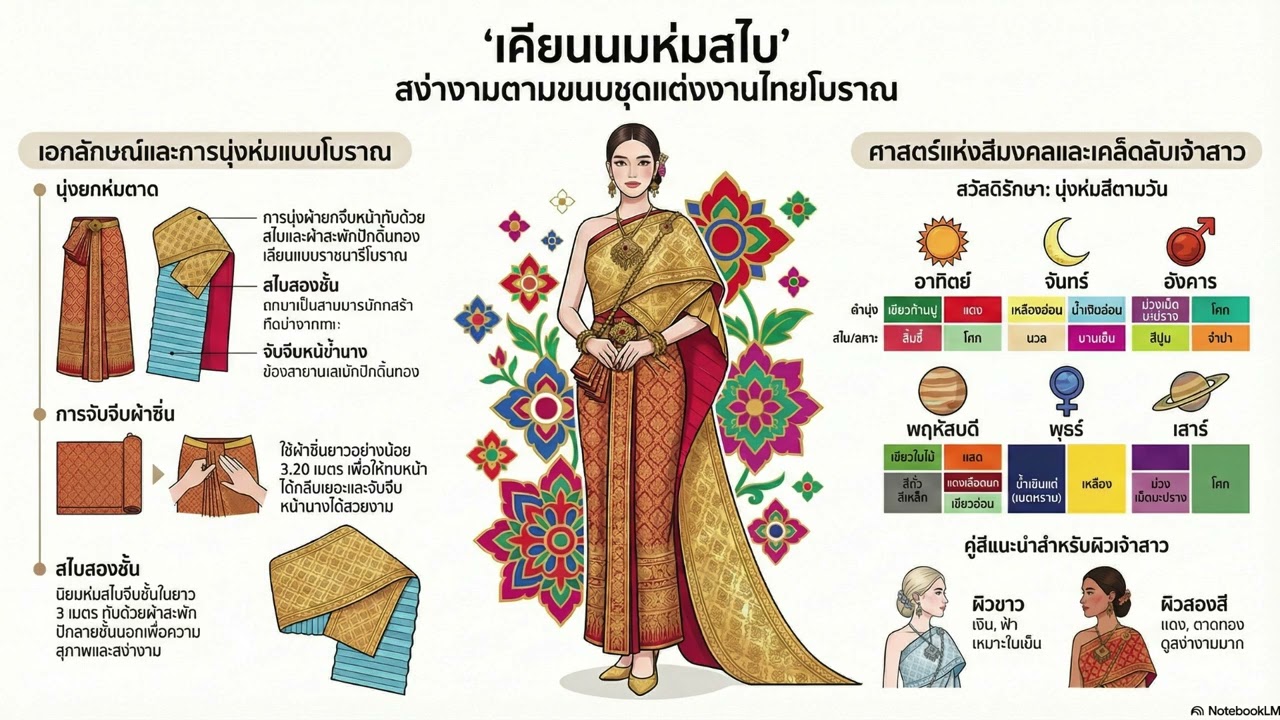 จับคู่สีนุ่งยกห่มตาดตามตำราสวัสดิรักษา