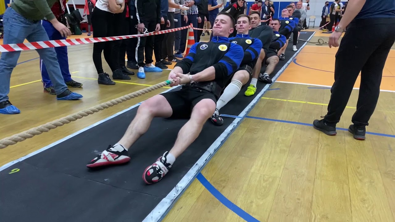 Перетягивание каната 1000кг против 720кг | Tug of war indoor 1000kg VS 720kg